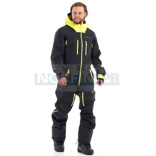 Комбинезон сноубордический Dragonfly SuperLight 3L MAN Black-Yellow Fluo в Белгороде