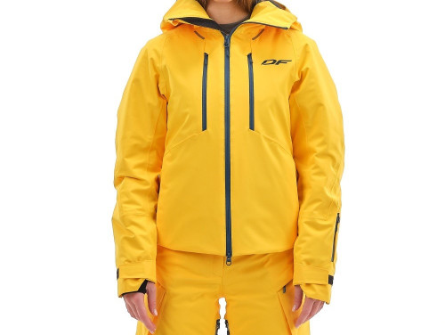 Куртка горнолыжная Dragonfly утепленная Gravity Premium Woman Yellow-Dark в Белгороде