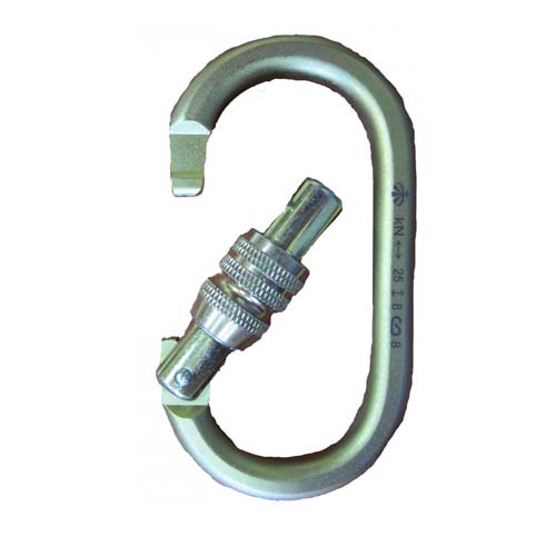  Карабин Вертикаль овал стальной Люкс с муфтой (кейлок) в Белгороде  