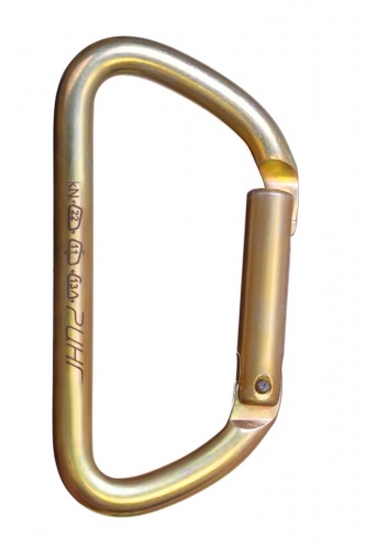  Карабин Ринг сталь трапеция с прямой защелкой (keylock) 22 кН в Белгороде  