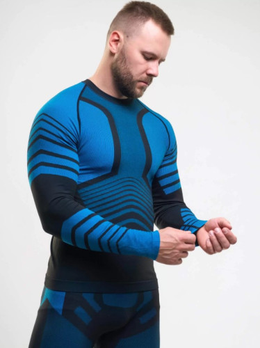 Комплект термобелья X-Line Sport мужской черный с синим NEW в Белгороде
