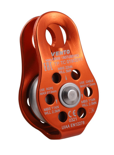  Блок-ролик одинарный Спасатель Люкс дюраль Венто в Белгороде  