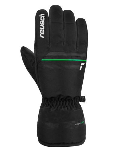 Перчатки Reusch Snow King Black/Neon Green в Белгороде