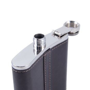 Фляга Следопыт-Browny в кож.оплете 180 мл,коричневый