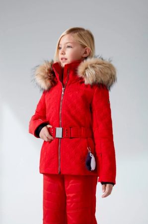 Куртка горнолыжная Poivre Blanc с иск.мехом W21-1003-JRGL/A красный в Белгороде