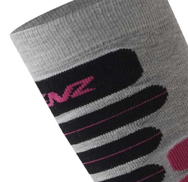 Купить Носки LENZ Skiing 2.0 Light Grey/Pink в Белгороде