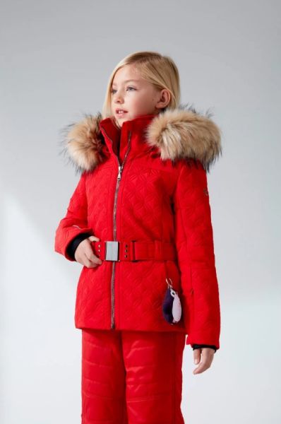 Куртка горнолыжная Poivre Blanc с иск.мехом W21-1003-JRGL/A красный в Белгороде