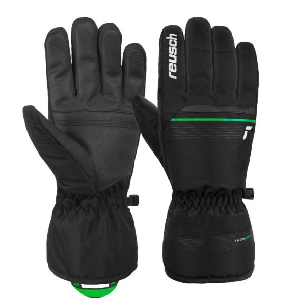 Перчатки Reusch Snow King Black/Neon Green в Белгороде
