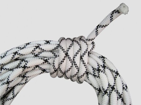  Веревка Шнур статика д.10 мм.48 пр.аб белый в Белгороде  