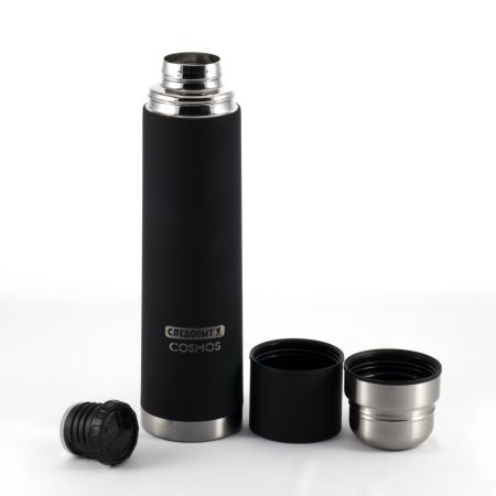 Термос Следопыт Cosmos 1л.с двойной крышкой черный