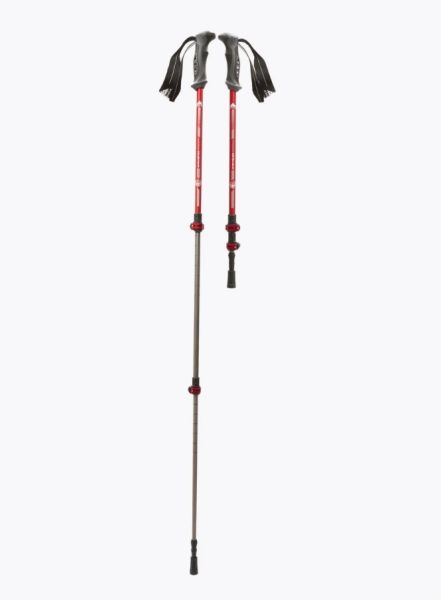 Палки треккинговые Манарага Alpine красные