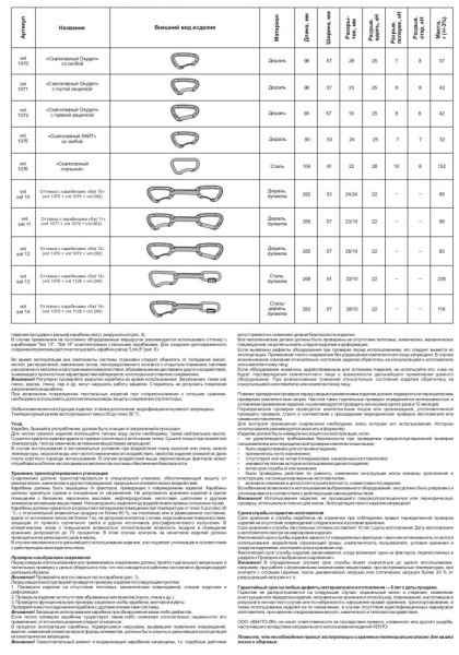 Карабин Венто Light со скобой зеленый  в Белгороде  