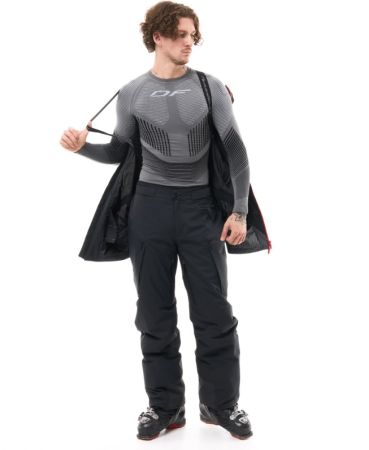 Куртка горнолыжная Dragonfly утепленная Gravity Man Black-Red в Белгороде