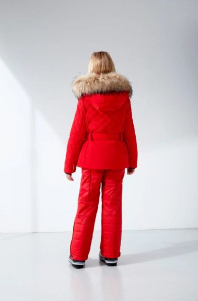 Куртка горнолыжная Poivre Blanc с иск.мехом W21-1003-JRGL/A красный в Белгороде